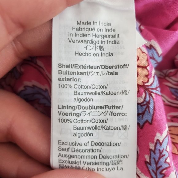 J Crew Womens Pink Floral Embroidered Tassel Romper Size 4 Long Sleeve Pockets - Picture 6 of 11